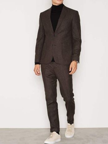 Slim Fit Tweed Blazer